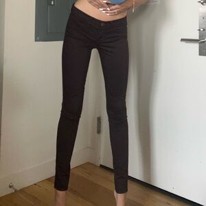 J brand skinny jeans size 26 wine color
